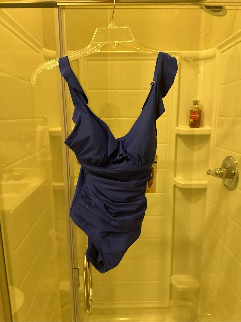 Women’s  One-Piece Swimsuit in Royal Blue - Picture 4 of 7